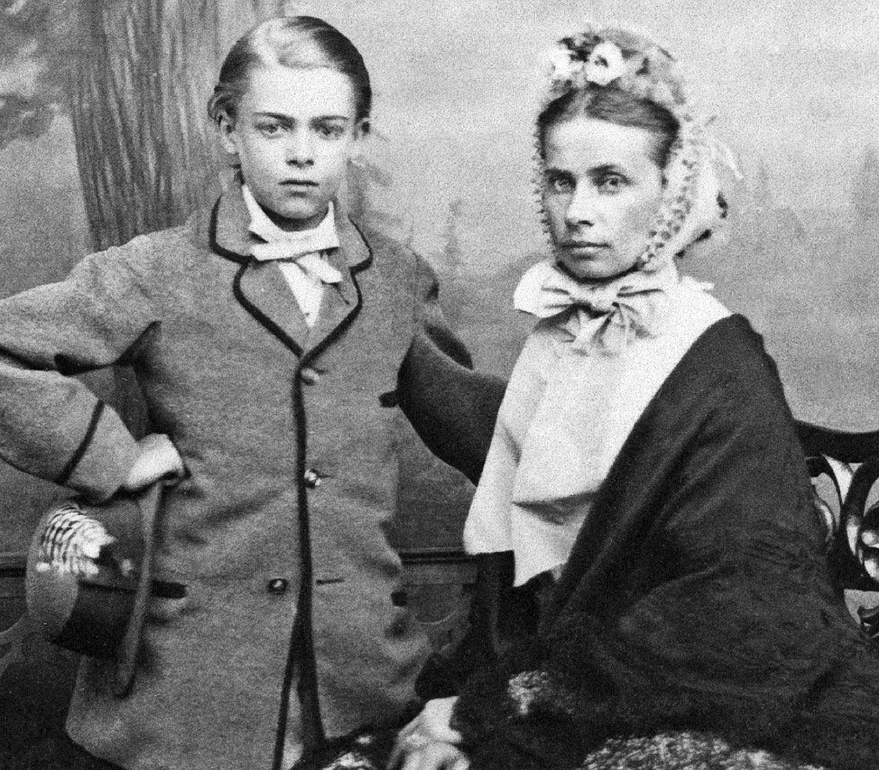 Ottilie von Faber with her son Wilhelm