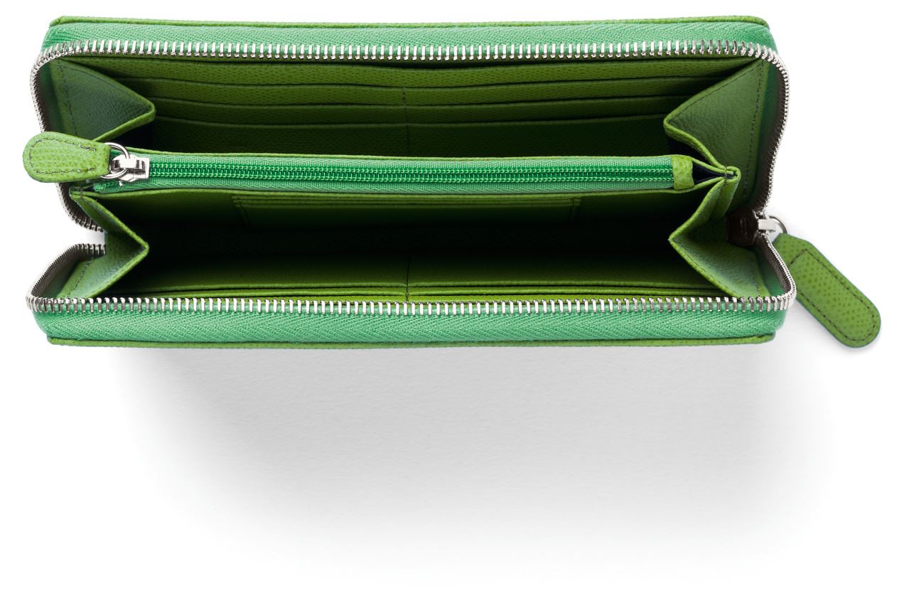 Graf-von-Faber-Castell - Ladies purse Epsom with zipper, Viper Green
