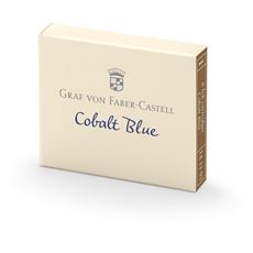 Graf-von-Faber-Castell - 6 ink cartridges, Cobalt Blue