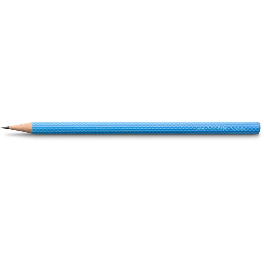 Graf-von-Faber-Castell - 3 graphite pencils Guilloche, Gulf Blue