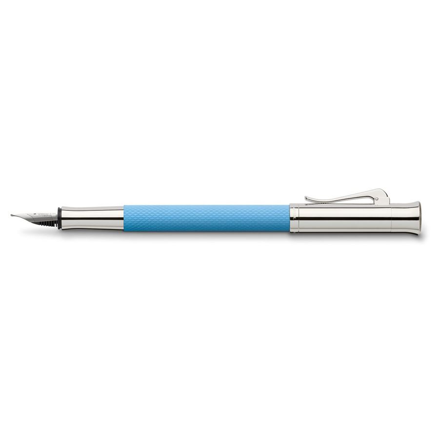 Graf-von-Faber-Castell - Fountain pen Guilloche Gulf Blue B