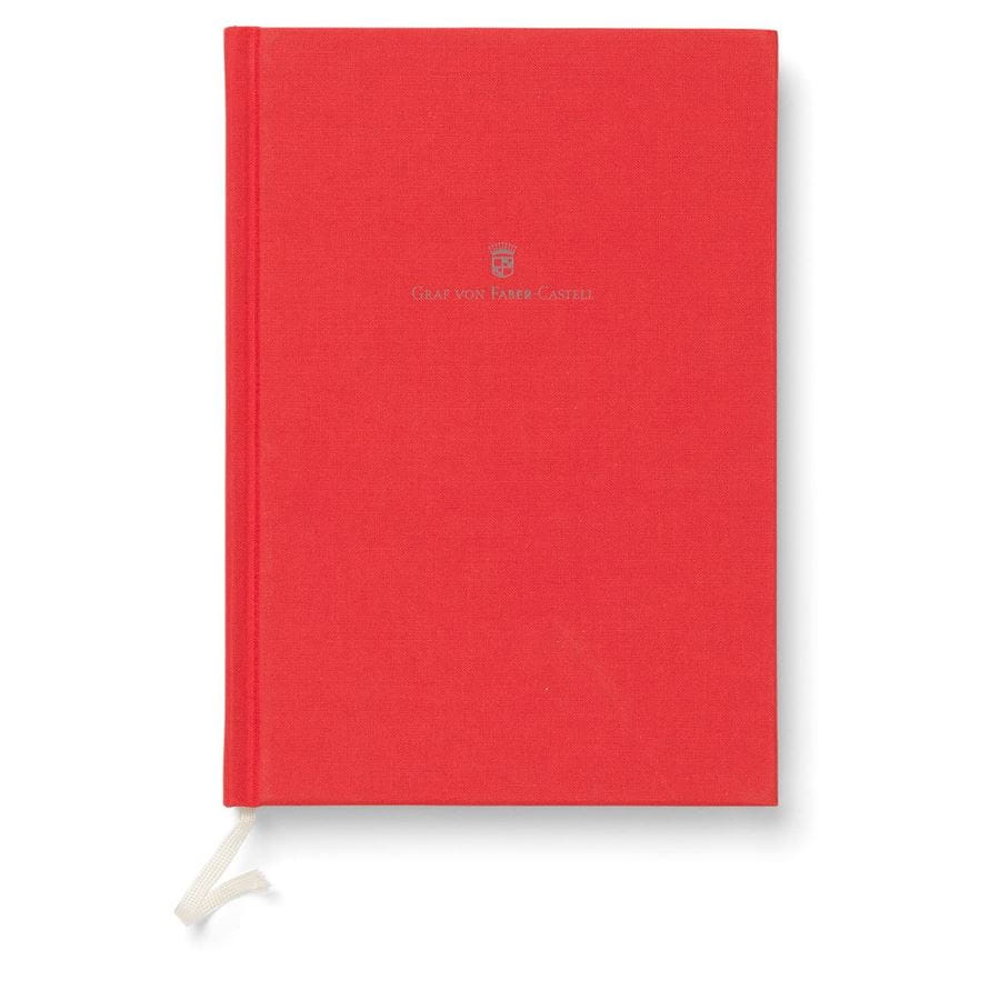 Graf-von-Faber-Castell - Notebook with linen cover A5 India Red